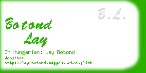 botond lay business card